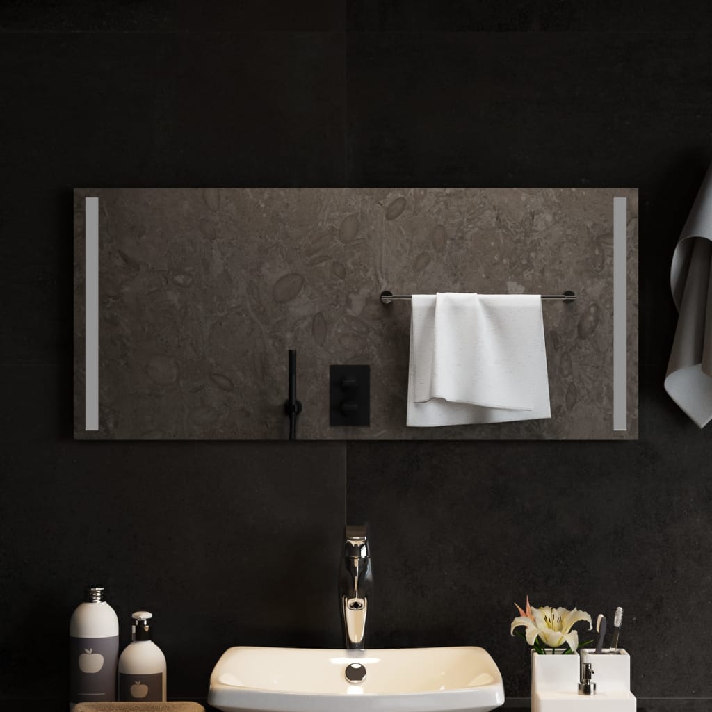 Specchio da Bagno con Luci LED 90x40 cm 151750