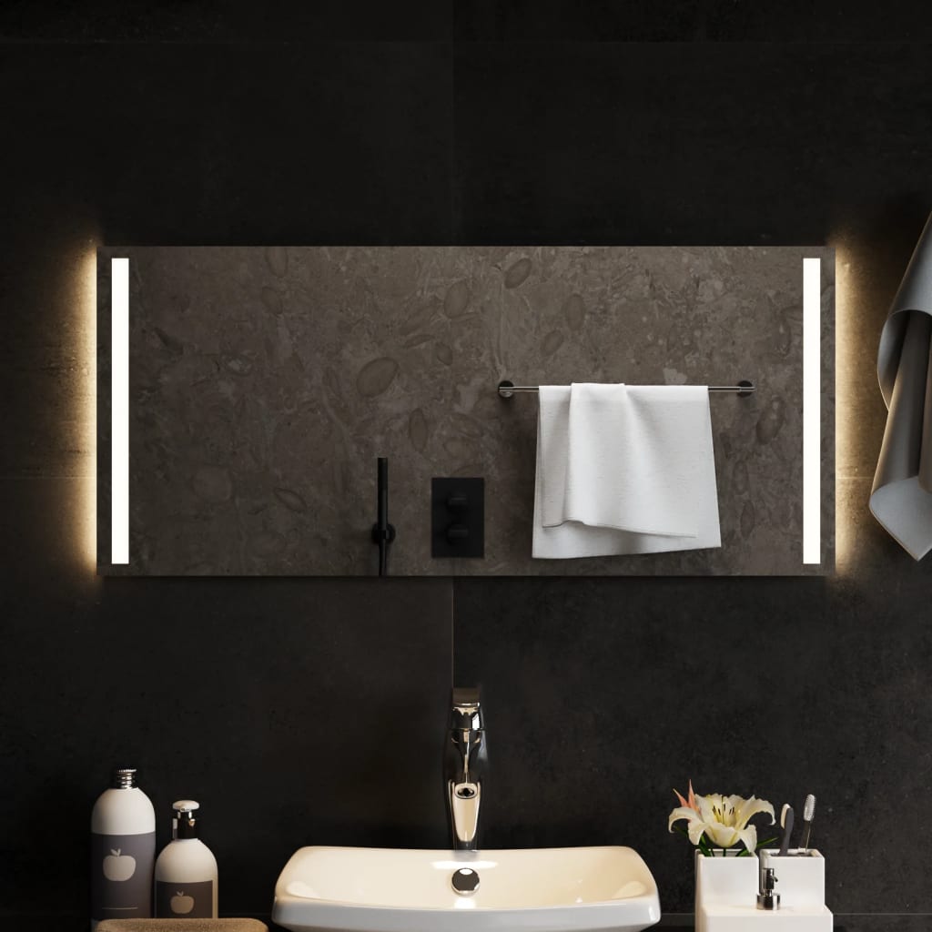 Specchio da Bagno con Luci LED 90x40 cm 151750