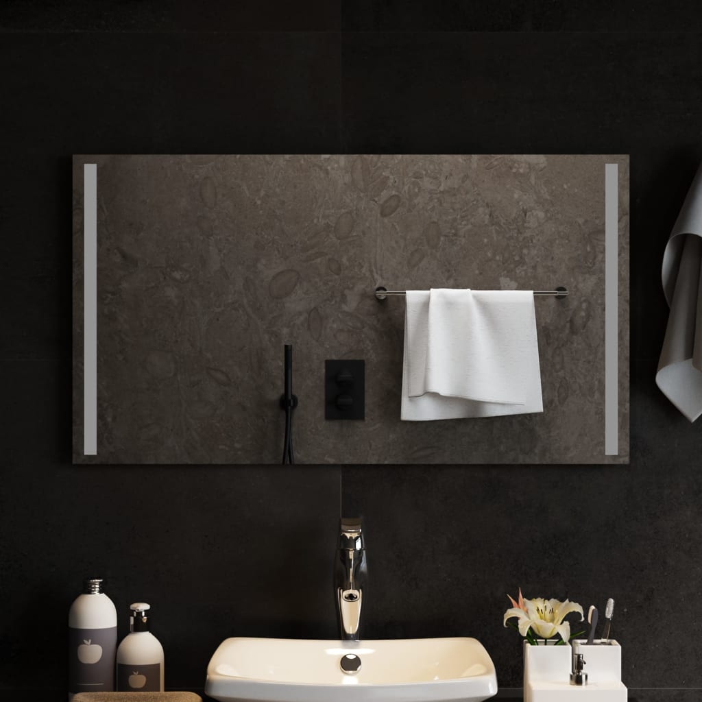 Specchio da Bagno con Luci LED 90x50 cm cod mxl 67785