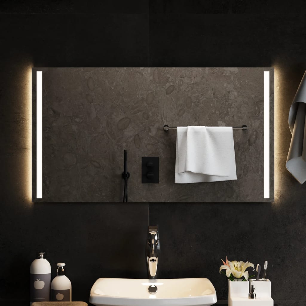 Specchio da Bagno con Luci LED 90x50 cm cod mxl 67785