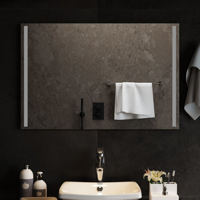 Specchio da Bagno con Luci LED 90x60 cm 151752