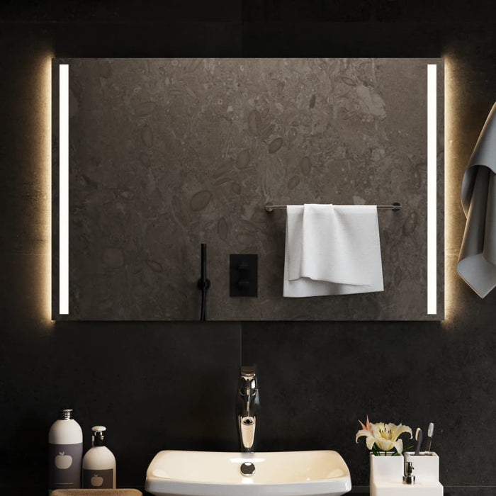 Specchio da Bagno con Luci LED 90x60 cm 151752