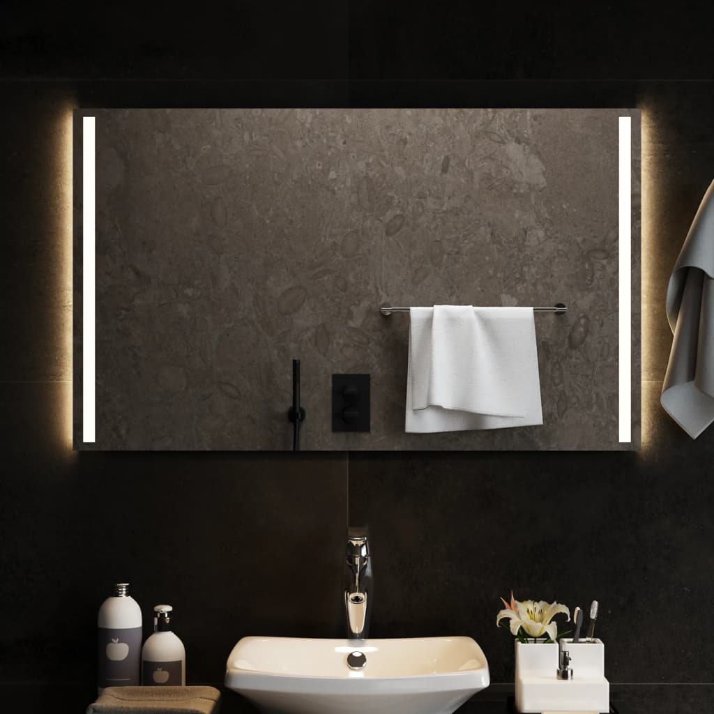 Specchio da Bagno con Luci LED 100x60 cm cod mxl 67876