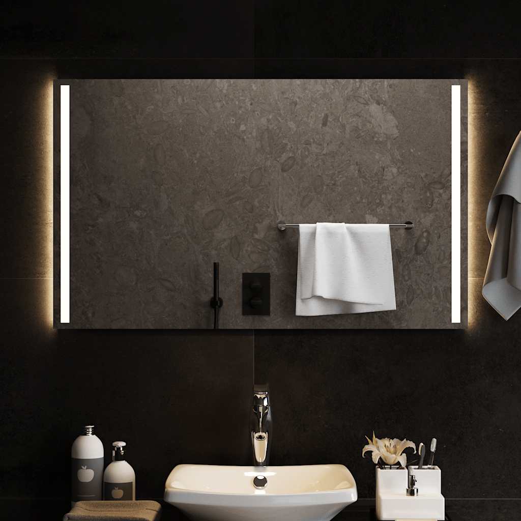 Specchio da Bagno con Luci LED 100x60 cm 151755