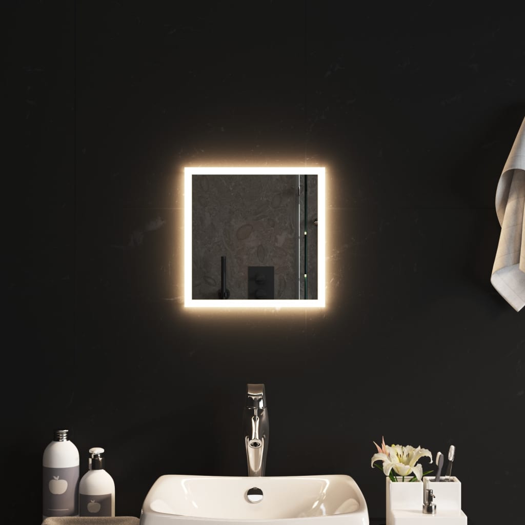 Specchio da Bagno con Luci LED 30x30 cm cod mxl 42659