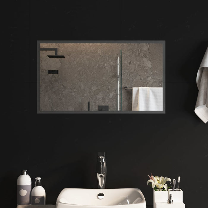 Specchio da Bagno con Luci LED 70x40 cm 151764