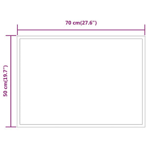 Specchio da Bagno con Luci LED 70x50 cm cod mxl 67668