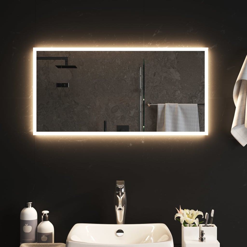 Specchio da Bagno con Luci LED 80x40 cm cod mxl 67834