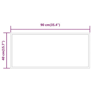 Specchio da Bagno con Luci LED 90x40 cm cod mxl 67841