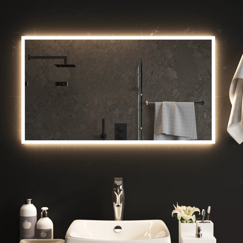 Specchio da Bagno con Luci LED 90x50 cmcod mxl 79778