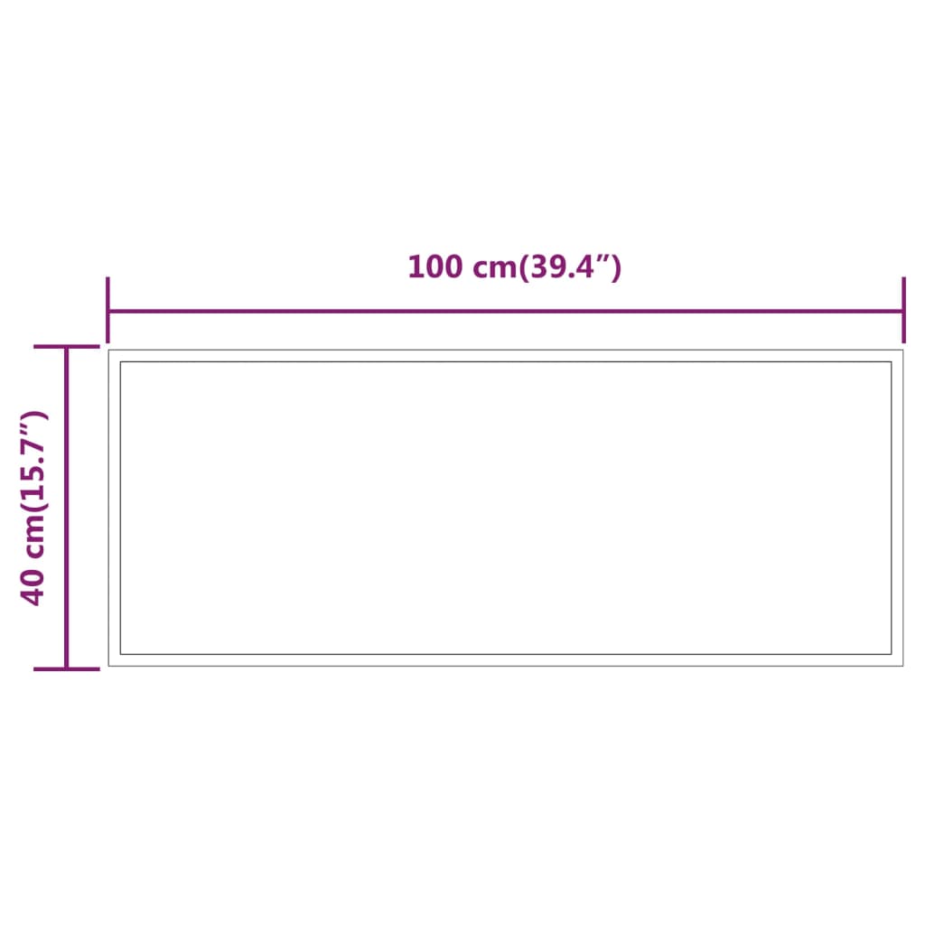 Specchio da Bagno con Luci LED 100x40 cm cod mxl 67734