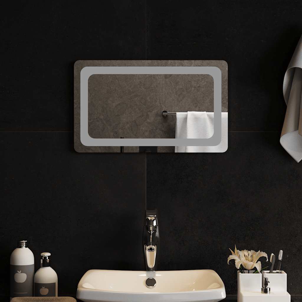 Specchio da Bagno con Luci LED 50x30 cm 151780