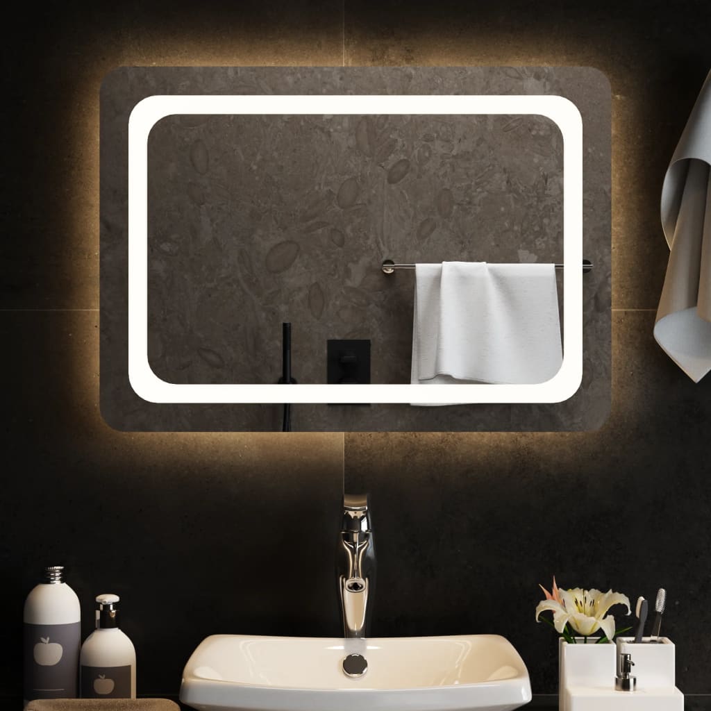 Specchio da Bagno con Luci LED 70x50 cm cod mxl 54526