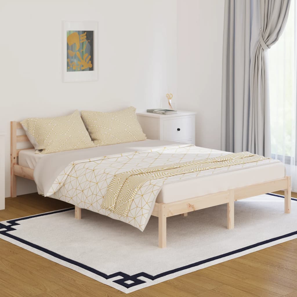 Telaio Letto in Legno Massello di Pino 140x200 cm cod mxl 63886