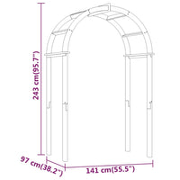 Arco da Giardino 141x97x243 cm in Legno di Pino Impregnato 318419