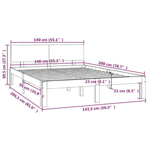 Giroletto in Legno Massello di Pino 140x200 cm cod mxl 53478