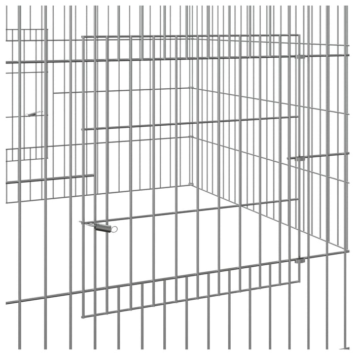 Conigliera 110x110x55 cm Ferro Zincato cod mxl 49237