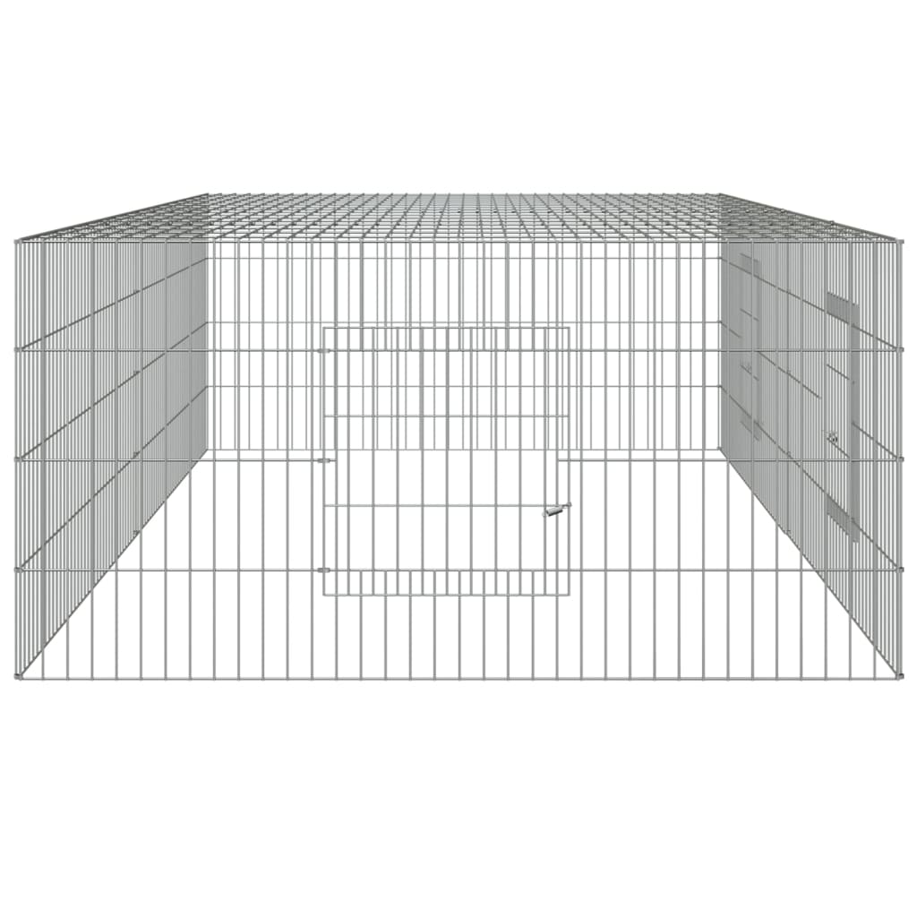 Conigliera con 2 Pannelli 220x110x55 cm Ferro Zincato cod mxl 53173