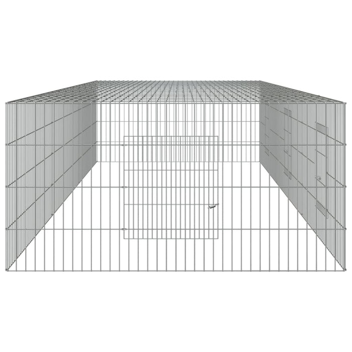 Conigliera con 3 Pannelli 325x109x54 cm Ferro Zincato cod mxl 43354