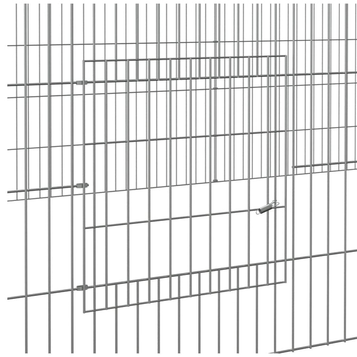 Conigliera con 5 Pannelli 541x109x54 cm Ferro Zincato cod mxl 46528