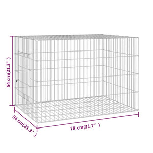 Conigliera 78x54x54 cm Ferro Zincato cod mxl 49138