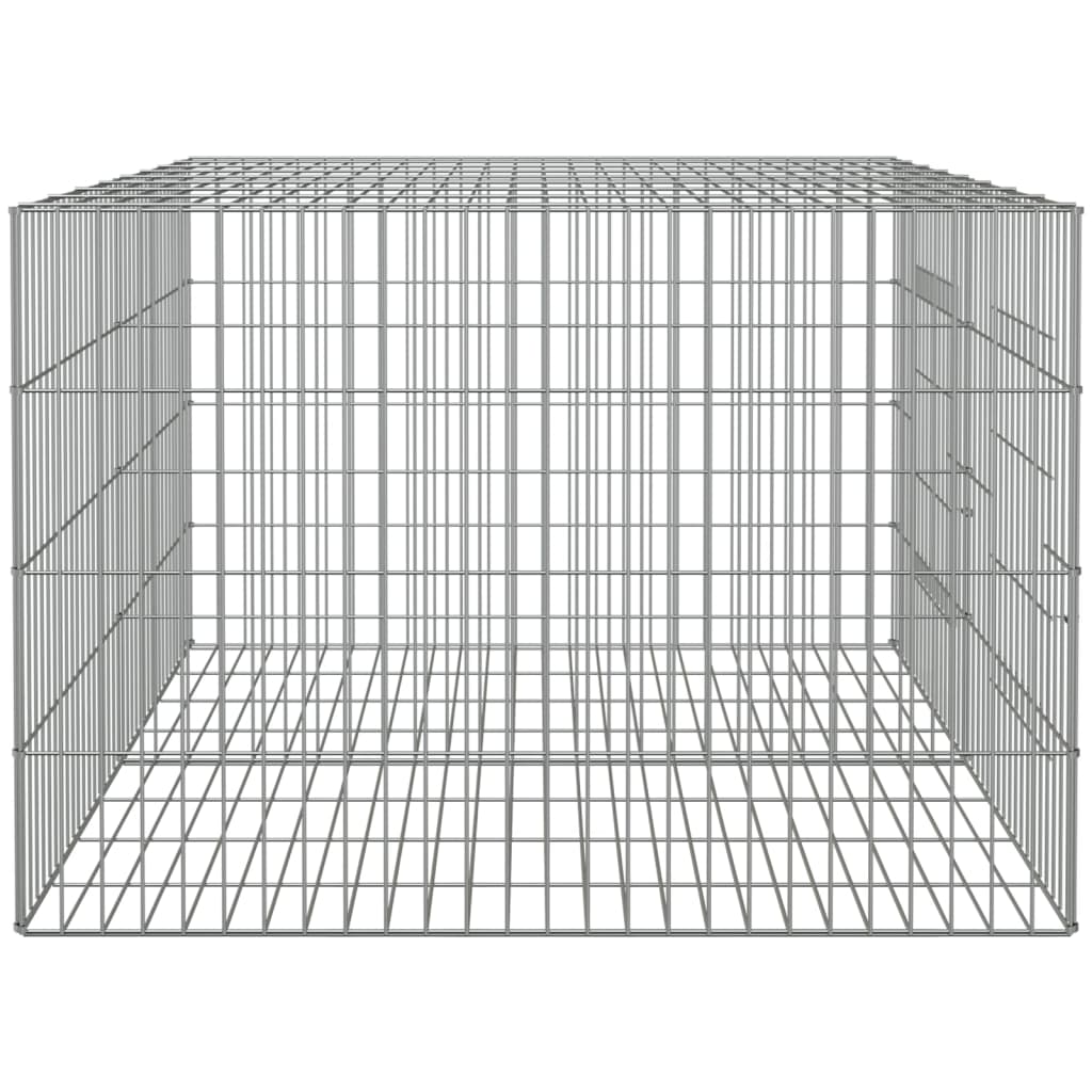 Conigliera con 2 Pannelli 110x79x54 cm Ferro Zincato cod mxl 49966