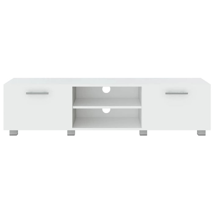 Mobile Porta TV Bianco 140x40x35 cm Legno Multistrato 340628