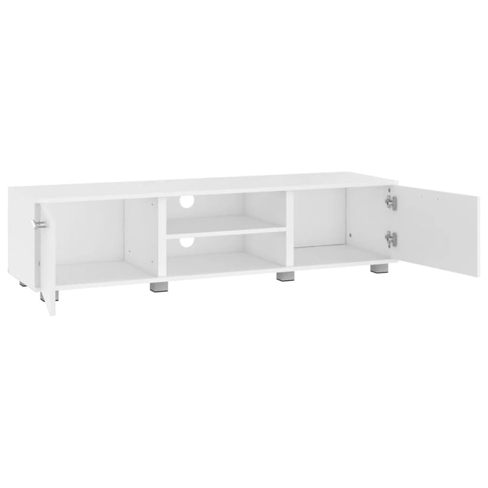 Mobile Porta TV Bianco 140x40x35 cm Legno Multistrato 340628