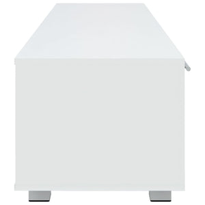 Mobile Porta TV Bianco 140x40x35 cm Legno Multistrato 340628