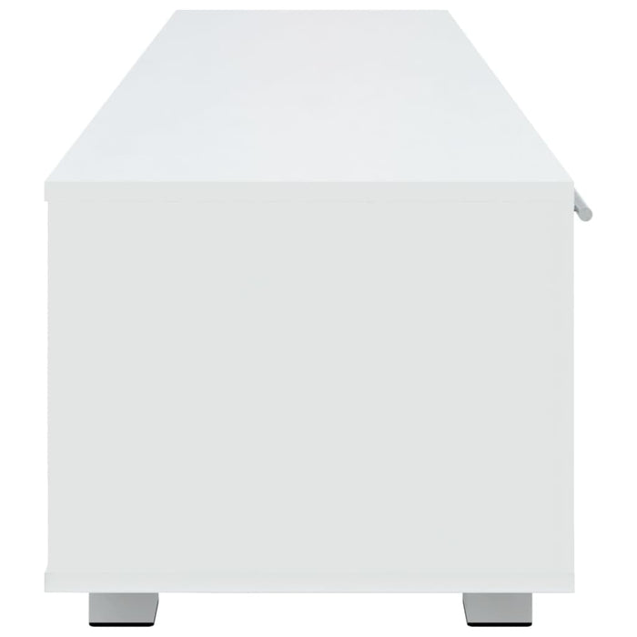 Mobile Porta TV Bianco 140x40x35 cm Legno Multistrato 340628