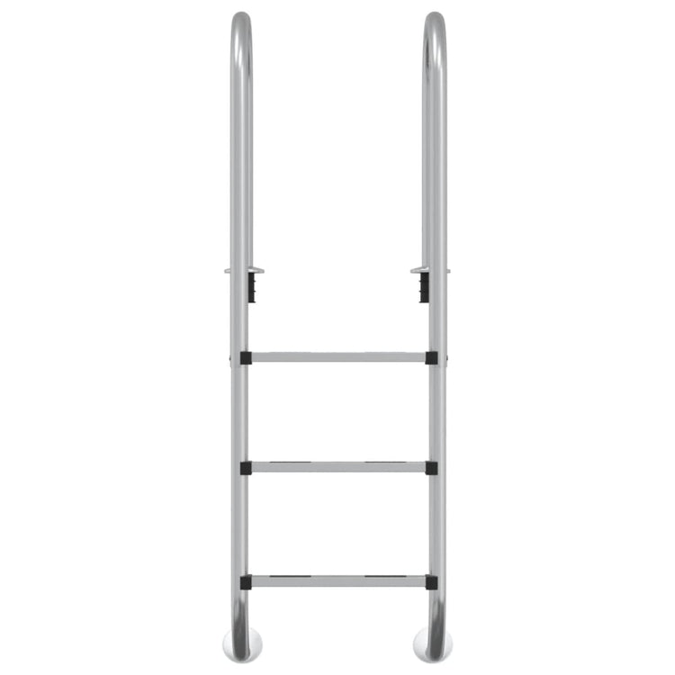 Scala per Piscina 54x38x158 cm Acciaio Inox 304