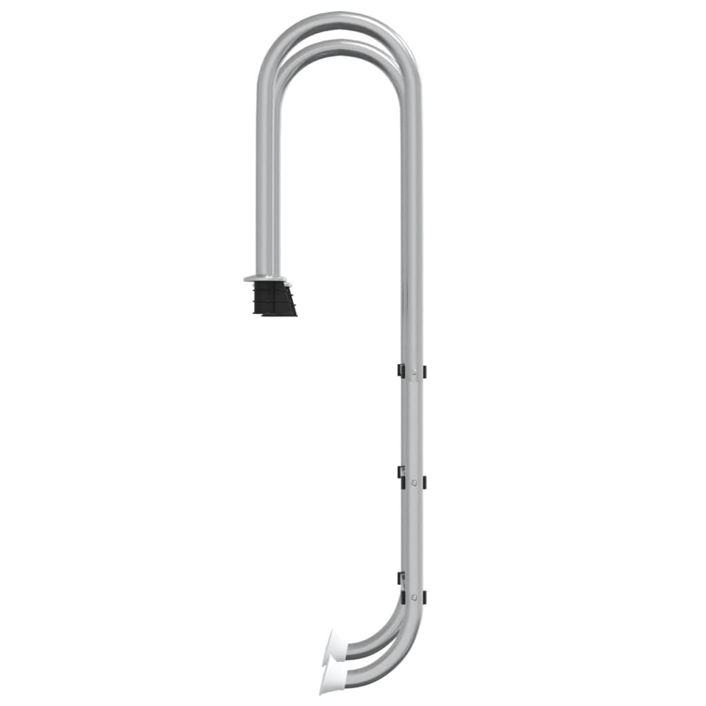 Scala per Piscina 54x38x158 cm Acciaio Inox 304