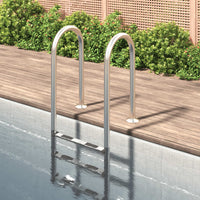 Scala per Piscina 54x38x158 cm Acciaio Inox 304cod mxl 121285