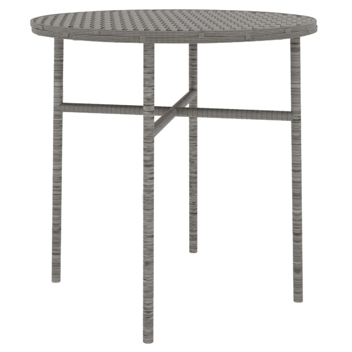 Set Mobili da Pranzo per Giardino 3 pz in Polyrattan Grigio cod mxl 38715