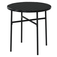 Set Mobili da Pranzo per Giardino 3 pz Polyrattan Nero 3098036