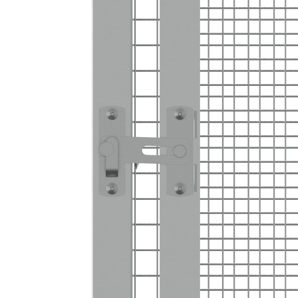 Gabbia Uccelli Antracite 213,5x217,5x211,5 cm Acciaio Zincato