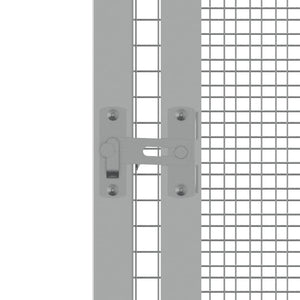 Gabbia Uccelli Antracite 213,5x217,5x211,5 cm Acciaio Zincato