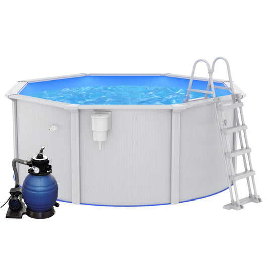 Piscina con Pompa Filtro a Sabbia e Scaletta 300x120 cm cod mxl 15837