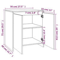 Credenze 3 pz Bianche in Legno Multistrato cod mxl 63167