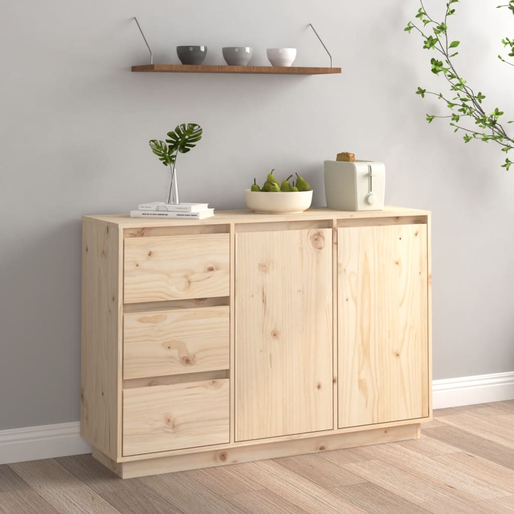 Credenza 111x34x75 cm in Legno Massello di Pino 813804