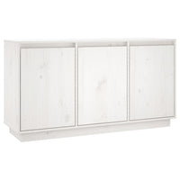 Credenza Bianca 111x34x60 cm in Legno Massello di Pino cod mxl 15055