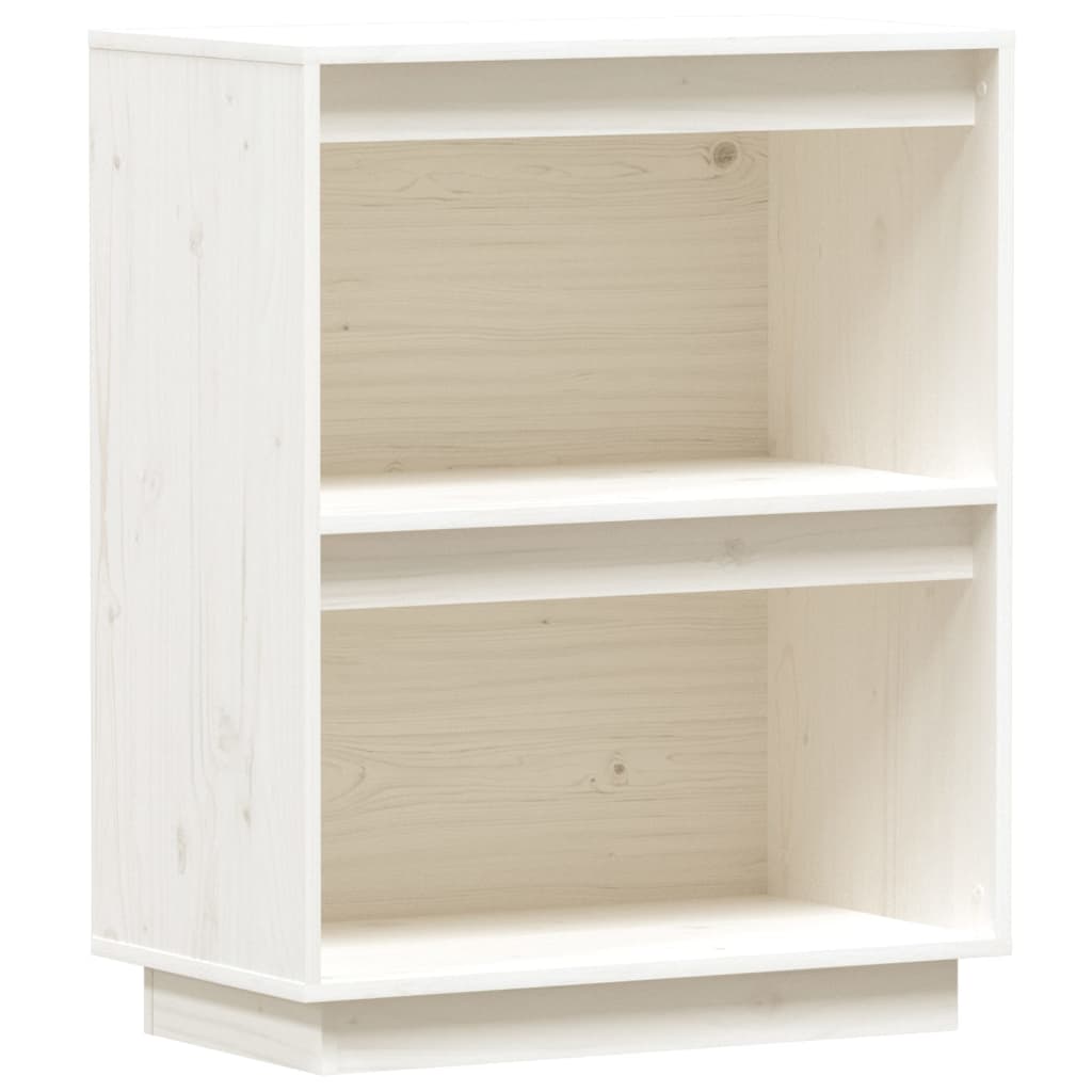 Mobile Consolle Bianco 60x34x75 cm in Legno Massello di Pino 813820