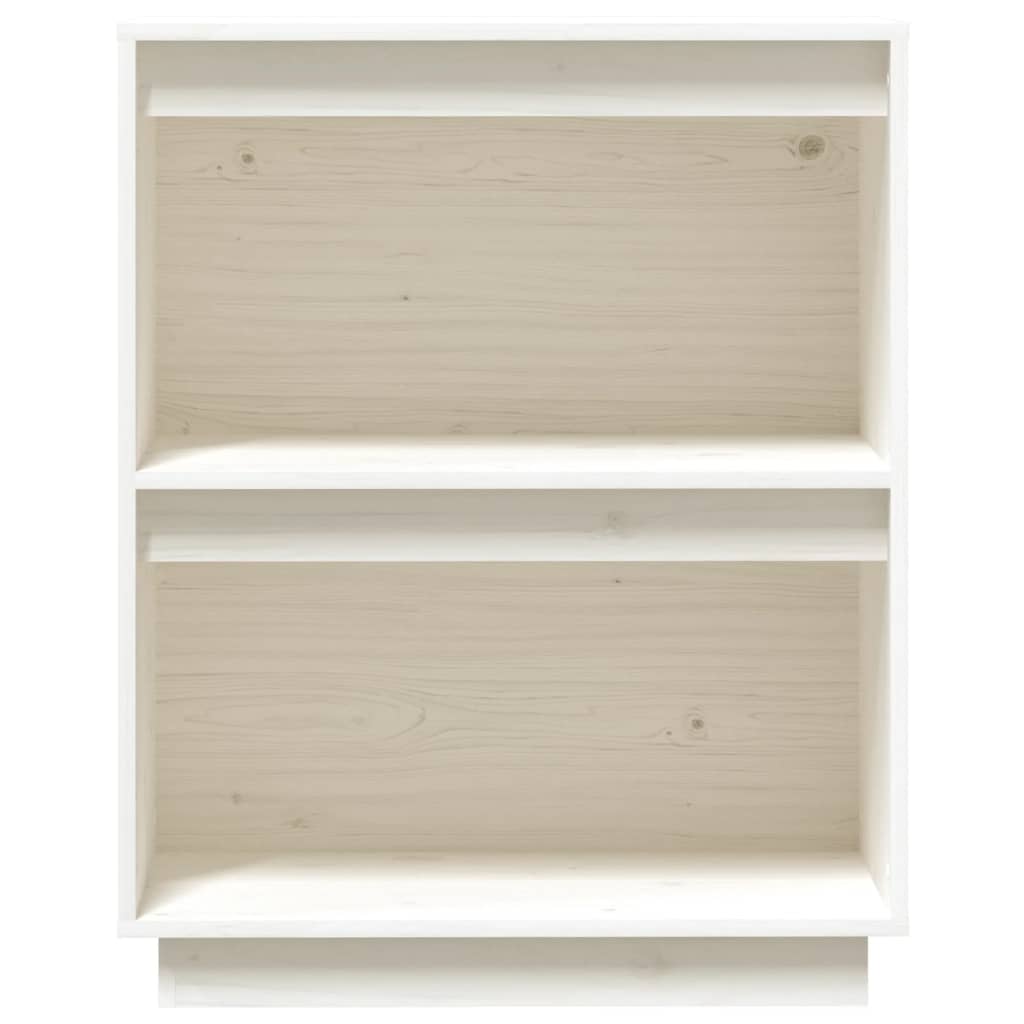 Mobile Consolle Bianco 60x34x75 cm in Legno Massello di Pino 813820