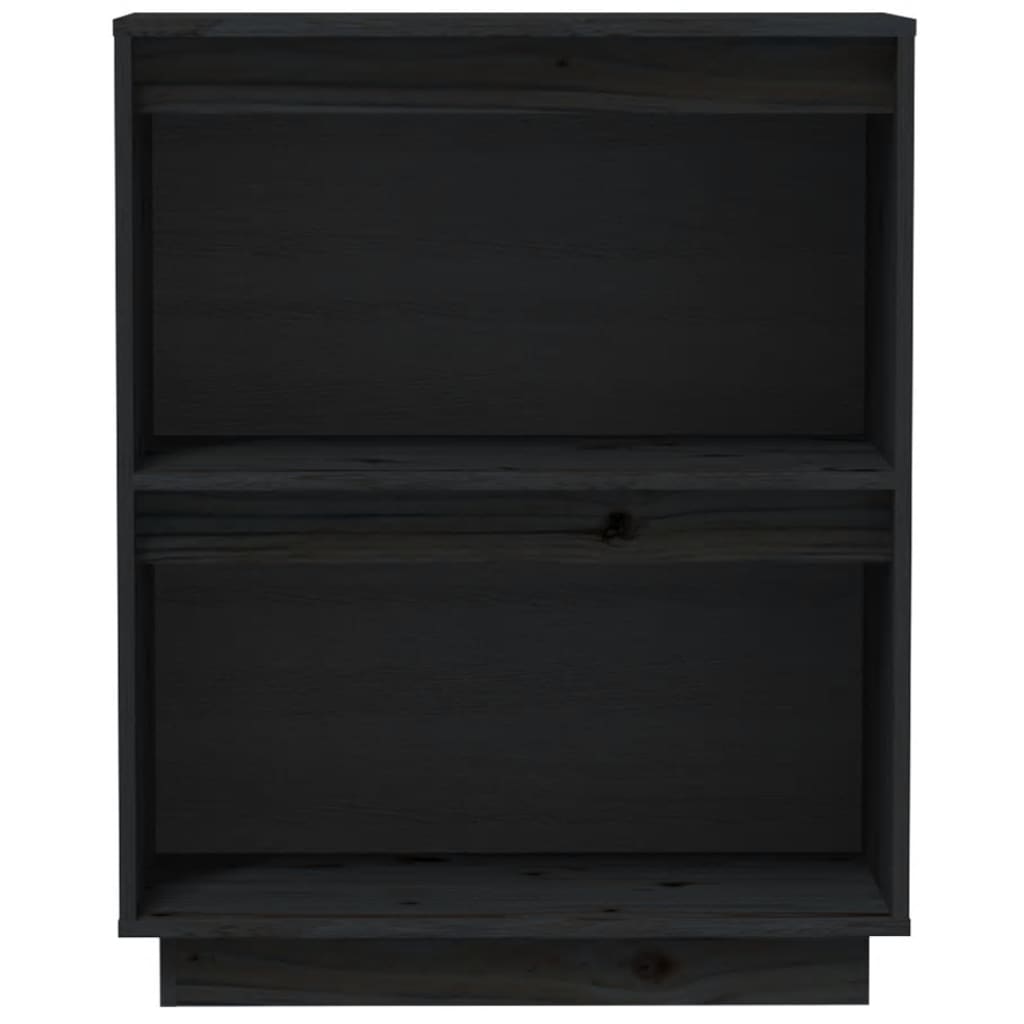 Mobile Consolle Nero 60x34x75 cm in Legno Massello di Pino