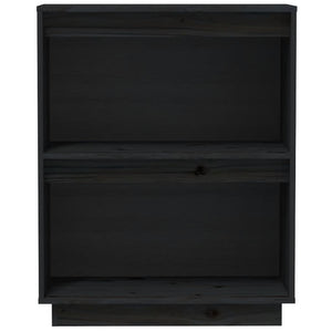 Mobile Consolle Nero 60x34x75 cm in Legno Massello di Pino