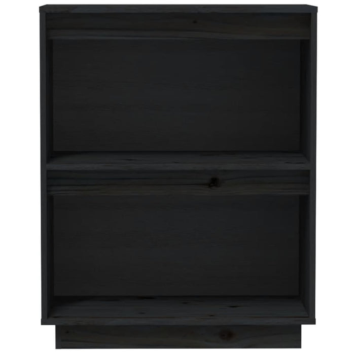 Mobile Consolle Nero 60x34x75 cm in Legno Massello di Pino