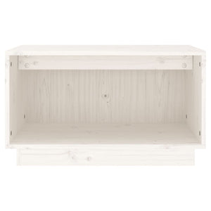 Mobile Porta TV Bianco 60x35x35 cm in Legno Massello di Pino cod 11104