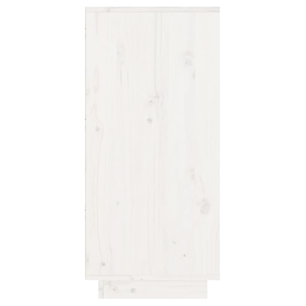 Mobile Consolle Bianco 60x34x75 cm in Legno Massello di Pino cod mxl 27894