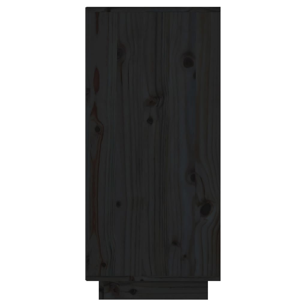 Mobile Consolle Nero 60x34x75 cm in Legno Massello di Pino cod mxl 20342