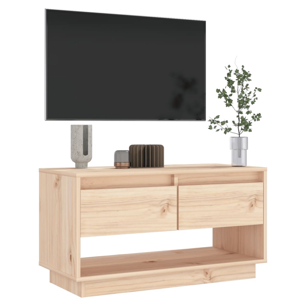 Mobile Porta TV 74x34x40 cm in Legno Massello di Pino cod mxl 20325